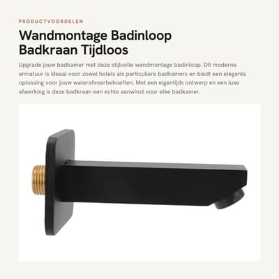 Dailygoods- Wastafelarmatuur met verborgen installatie - Badkraan - Koper - G1/2 - Hedendaagse stijl - Elegant ontwerp