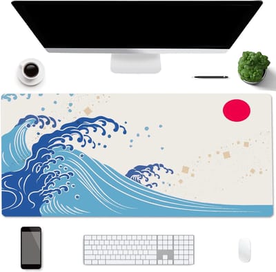 Dubbelzijdige Bureau-onderlegger - Waterdicht Schrijfblok - Antislip - Groot Formaat - Bureau Mat - Maatnaam: 90X40CM