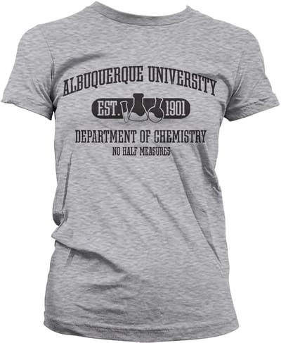 Breaking Bad Dames- Albuquerque Universit en Dept Of Chemistry Girly T-shirt SH-5-15682-H22-13