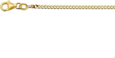 Quickjewels 4004641- Gouden gourmet collier - 60 cm - 2.2 mm dik - 14 karaat