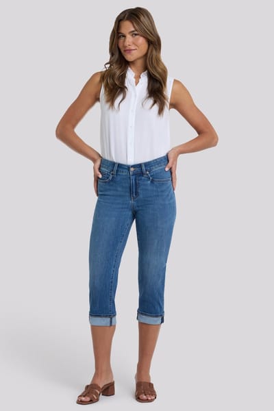 Marilyn Straight Crop Jeans In Cool Embrace® Denim