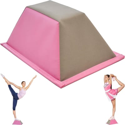 Stunttrainer - Cheerstandaard Balansblok - Veilige Cheertraining - Draagbaar Lichtgewicht - 38.4 x 31 cm - Roze