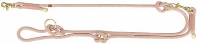 Trixie dog leash soft rope adjustable pink/light pink 200x1.2 cm