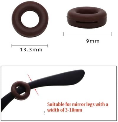 Premium Anti-Slip Siliconen Brilstoppers - 1 Paar - Comfortabele Ear Grips voor Brillen & Zonnebrillen - Voorkom Afglijden van je Bril - Zacht & Onzichtbaar - Sport & Werk - Zwart - Voor Kinderen en Volwassenen