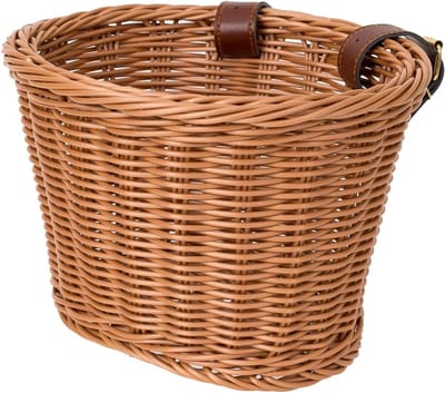 Kinderfietsmand - 18*14*12 cm - Draagbare fietsmand - Mand voor op de fiets - Voor buiten, voor jongens en meisjes - Sportartikelen - Fietsen - Fietsaccessoires - Verstelbaar - Afneembare riemen - Bruin