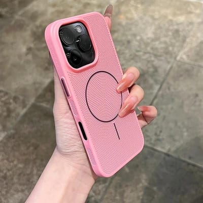 Koelende Warmteafvoer Case Voor iPhone 16 15 14 13 12 11 Pro Max 16 Plus Voor Magsafe Magnetische Ademende Draadloze Oplaadhoes For iPhone 15 Pro