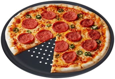 Excellent Houseware - Perforeerde Pizza Vorm - 32 cm - Antikleef - Hittebestendig