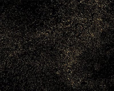 Placemat vinyl | Glitter Zwart / Goud | 4 stuks