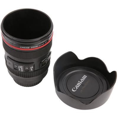 Tasse lentille de caméra de forme à double paroi