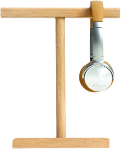 Koptelefoonstandaard Hout - Stereoheadsethanger Display - Desktop Organisatie - Natuurlijke Littekens Behoud - Niet Gespecificeerd - Houtkleur
