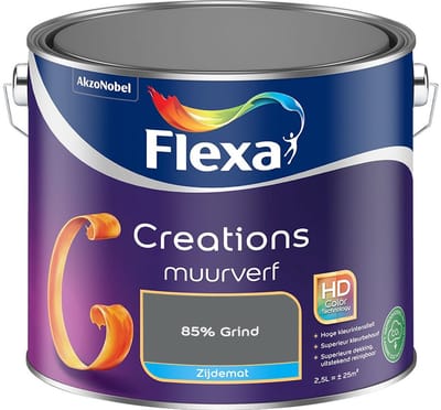 Flexa - Creations Muurverf Zijdemat - 85% Grind - Mengverf - 2,5 L