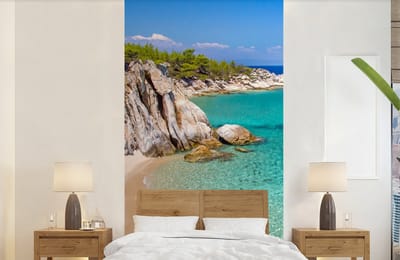 Behang - Fotobehang Zee - Strand - Zomer - Breedte 120 cm x hoogte 240 cm