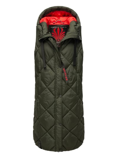 Navahoo lange dames bodywarmer Schnuckel – Modern & Met Capuchon
