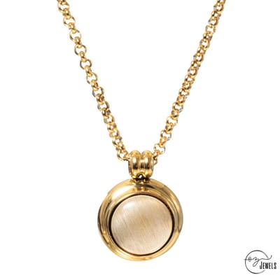OZ Jewels – Opaal Agaat Ketting – 18K Verguld – Elegant – Vrouwen – Verstelbare