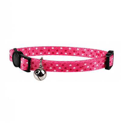 Nobleza Kattenhalsband met Belletje - Veiligheidssluiting - Verstelbaar 20-30 cm - Kittenhalsband - Roze