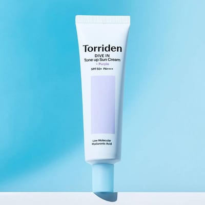 Torriden DIVE-IN Paarse Tone-Up Zonnescrème 60 ml (SPF 50+ PA++++) white