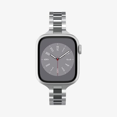 Spigen Modern Fit 316L Band Voor Apple Watch 42Mm 41Mm 40Mm 38Mm Zilver