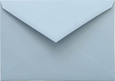 Gladde blauwe enveloppen 12 - 135 x 205 mm - 25 stuks - NK natgelijmde - 120 gram - Malmero - Netuno