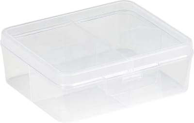Sunware Q-Line Assortimentsdoos 14,6 x 13 x 5,3 cm transparant - 4 vakjes set á 4 stuks