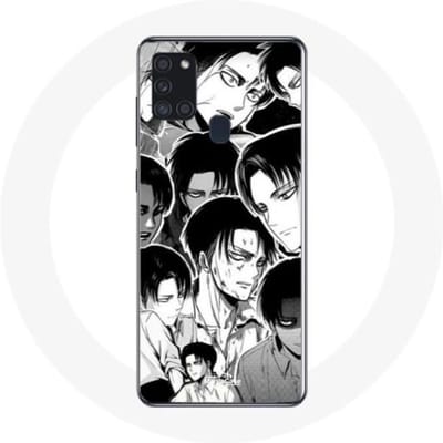 Coque Samsung Galaxy A21S Attaque des Titans Manga Levi Ackerman