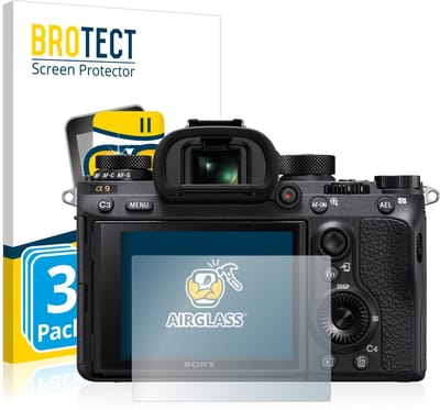 Screenprotector 3 Stuks voor Sony Alpha 9 Beschermglas transparant