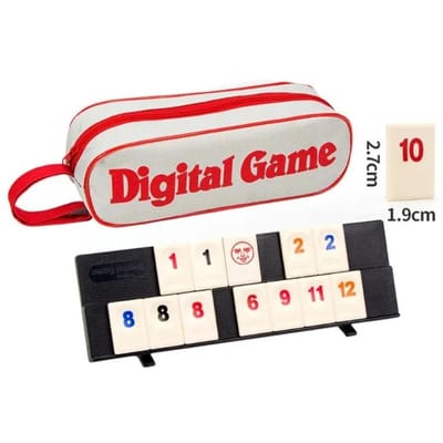 Snel Speel Rummy Tegel Klassiek Bordspel 2-4 Personen Israël Mahjong Digitaal Spel Hottest Party Spel Draagbaar red