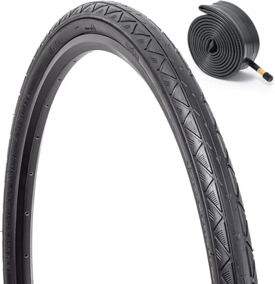 Fietsband Binnenband - Stadsfiets Vouwband - Comfortabel Fietsen - Gereduceerde Rolweerstand - 700x35C 37-622 - Zwart