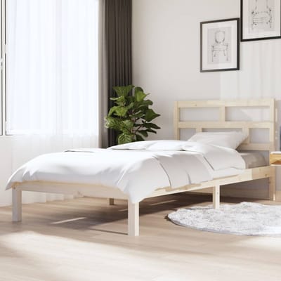 vidaXL - Bedframe - massief - grenenhout - 90x200 - cm