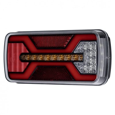 LED Achterlicht X-SPIDER 24cm kabel met mistlamp
