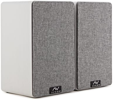 AVCOM 6 Bookshelf Speaker Pair, White