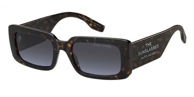 Marc Jacobs Rechthoek Dames Donker Havana Grijs Azuur Gradiënt MARC 804/S
