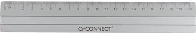 Q-CONNECT meetlat | aluminium | 20 cm | in ophangetui