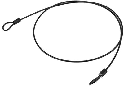 Dailygoody - Fietskabelslot - Mini Fietsen - Roestvrijstalen veiligheidsscooterslot - Zwart - Dubbellussen - Handig voor dagelijks gebruik - Compact f...