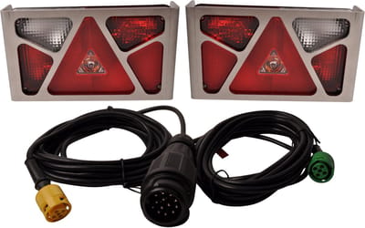 Verlichtingsset - Aspock Multipoint 5 - 13 polig - Plug & Play - incl. RVS beschermrekken