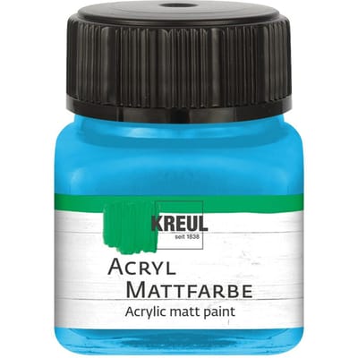 KREUL acryl matte verf, 20 ml - Hemelsblauw