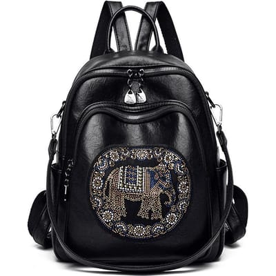 Nieuwe Geborduurde Jixiang Rugzak High-end Strijk Reizen Rugzak Multifunctionele Schooltas voor Dames
