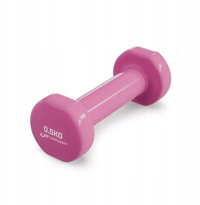 Marbo Sport - Dumbbell UpForm - Dumbbells - Vinyl halter - 0,5 kg - Roze - Voor fitness, aerobics en thuisgym en Home Gym