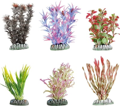 Flamingo - Aquariumdecoratie plant plastic Guyana - Assorti - 11 x 6 x 13 cm