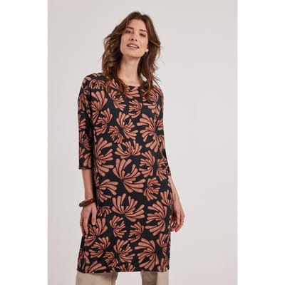 DIDI Dames Loose dress Easy Blue Cocktail print maat 38