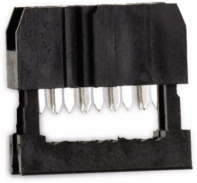 econ connect PV8, DIN 41651, Zwart, Brons, Polybutylene terephthalate (PBT), Polybutyleentereftalaat (PBT), 20 mΩ, 1 A, -40 - 105 °C