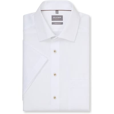 OLYMP Luxor Overhemd, Comfort Fit, New Kent, Wit