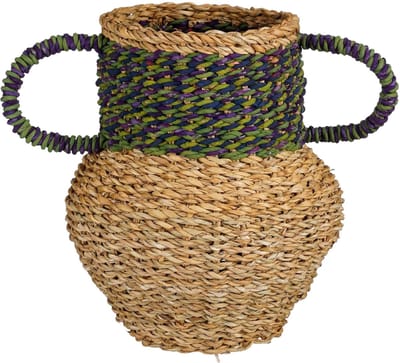 Cambridge decoration vase green - h28xd25cm