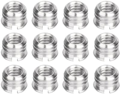 12 stuks schroefdraadadapters 1/4" naar 3/8" voor statieven, monopods en camera-accessoires