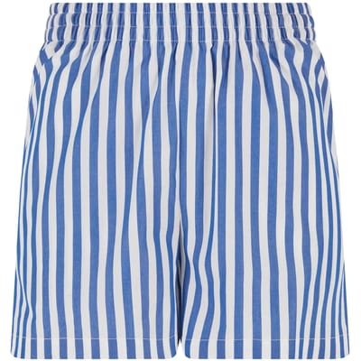 Urban Classics - Striped Korte broek - XL - Wit/Blauw