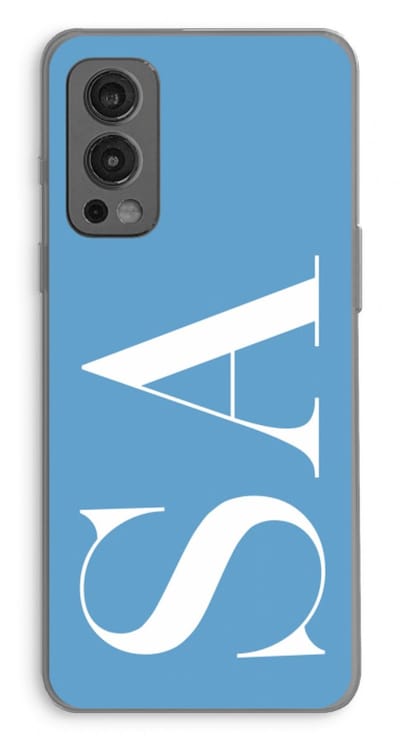 Gepersonaliseerd - Case Company® - Hoesje geschikt voor OnePlus Nord 2 5G hoesje - Monogram N°2 - Soft Cover Telefoonhoesje - Bescherming aan alle Kanten en Schermrand