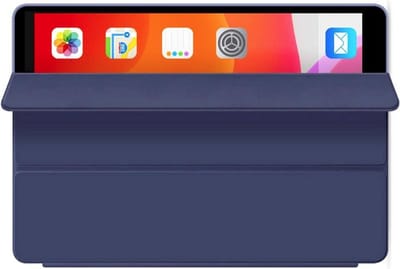 HEM Siliconen iPad Hoes geschikt voor iPad 10.2 (2019 / 2020 / 2021) - Donkerblauw - 10,2 inch - Autowake Cover - iPad 2019 / 2020 / 2021 hoes - iPad 7 / 8 / 9 Hoes - 7e / 8e / 9e generatie hoes
