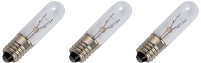 Signaallamp E10 30V 3W - 100 mAh - 3 stuks - T10 Gloeilamp Ø10mm - 40mm - 2500K - Dimbaar
