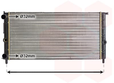 Van Wezel - RADIATOR VOOR FIAT FIORINO 1991-2000 RA745673VWAN
