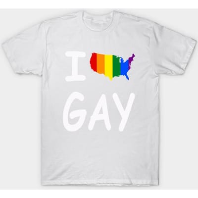 T-shirt voor dames Ik hou van de VS-vlag Gay Harajuku-print Kawaii-shirt Zomer korte mouw vrouwelijk T-shirt Top Tee 4XL white