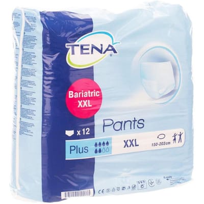 TENA Pants Bariatric Plus Extra Large 79862 12 Incontinentieslip